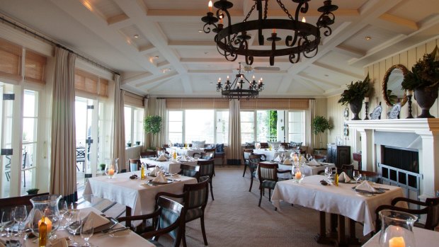 The main dining room at Kauri Cliffs.