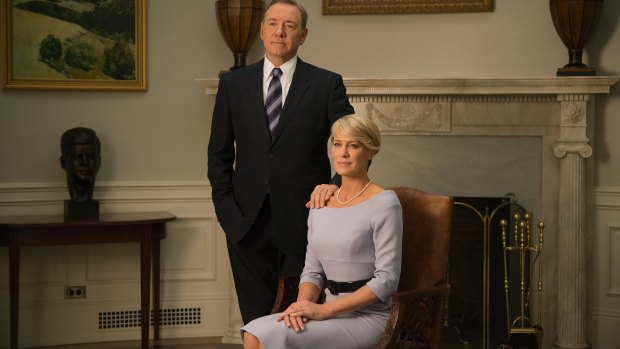 The power couple who power dress together, stay together on 'House Of Cards'.
