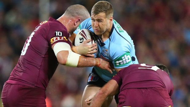 Lock him in: Trent Merrin's workrate, passion and ability are on show day in, day out at Penrith.