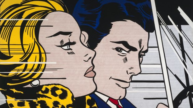 Younger gallery visitors liked pop art by artists such as Roy Lichtenstein. 