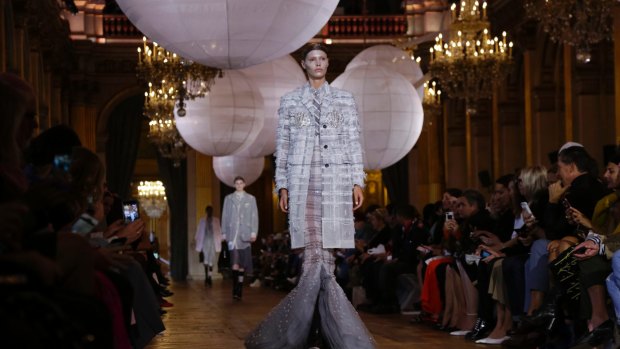 Thom Browne presented "an otherworldly collection" in Paris.