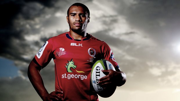 Big week: Reds halfback Will Genia will be back with his wife and baby Olivia on Sunday.