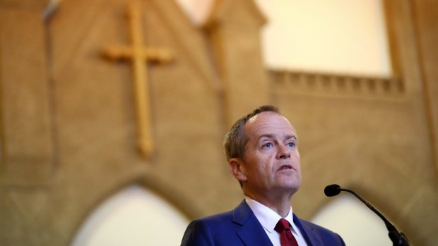 Opposition Leader Bill Shorten during the Ecumenical Service to mark the opening of the 45th Parliament. 