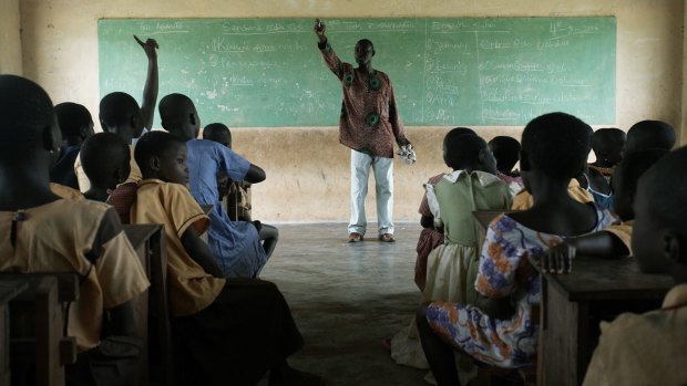 One of the three schools of the Kuapa Kokoo organisation in Ghana. Owing to Fairtrade Premium money, the school can provide extra classes in English, science and mathematics.