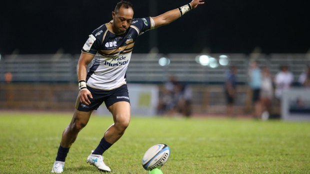 ACT Brumbies flyhalf Christian Lealiifano made his return in Singapore on Thursday, 10 months after being diagnosed with cancer. 