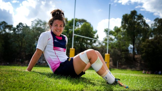 Sammi Wood will run out as part of the historic opening round of the Canberra Raiders Cup women's tackle league.