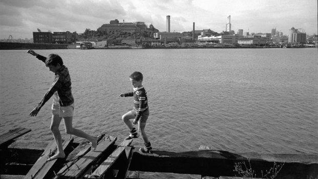 Boys playing in Balmain, Sydney, 1967.