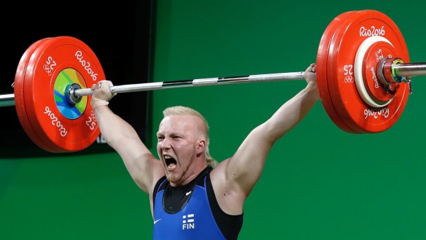 The Finnish weightlifter is competing in his first Olympics.
