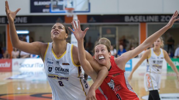 Boomer Liz Cambage has been in frightening form against Perth Lynx.