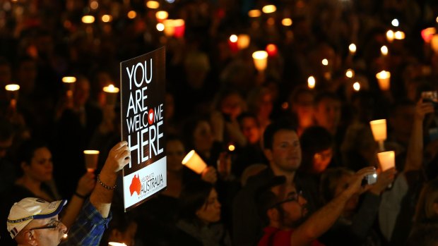 Moving display of solidarity: Light The Dark Sydney brought nearly 10,000 people together to call for change on Australia's refugee policy.