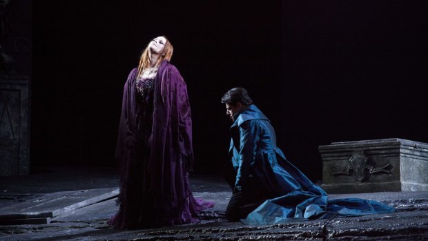 Jessica Pratt in Opera di Firenze's 2014 production of Bellini's <i>I Puritani</i>.
