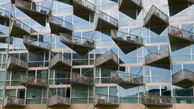 Block of flats in Copenhagen, Denmark.