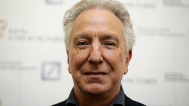 Alan Rickman at a BAFTA event, <I>A Life in Pictures</i>, in London in April last year.