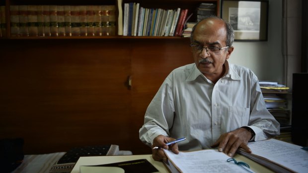 Lawyer Prashant Bhushan, who has co-filed cases against the Adani Group. “Mr Adani has a lot of influence in high places,” he says.
