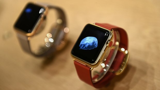 The 18k gold Apple Watch Edition.