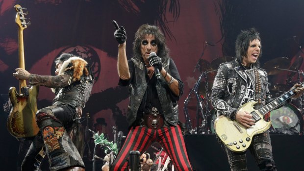 Alice Cooper on his last visit to Australia, in Melbourne in 2015. 