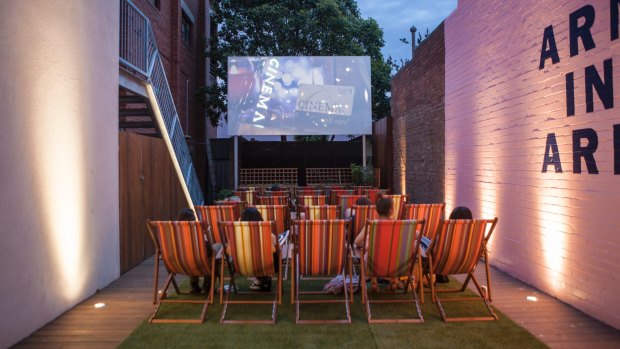 The new outdoor cinema at Palace Westgarth.