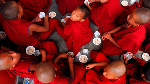 Tibetan child monks.