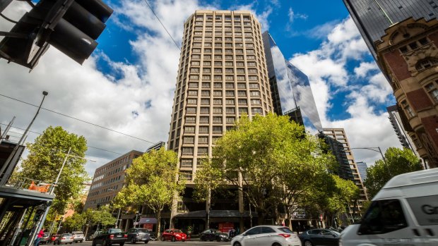 The value of 555 Collins St has been slashed.