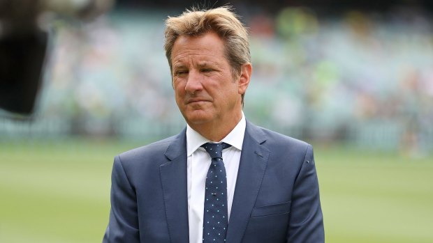 Mystery ailment: Mark Nicholas was taken ill during the Boxing Day Test.