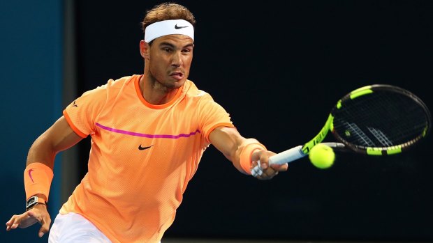 "I'm happy about the start": Rafael Nadal.
