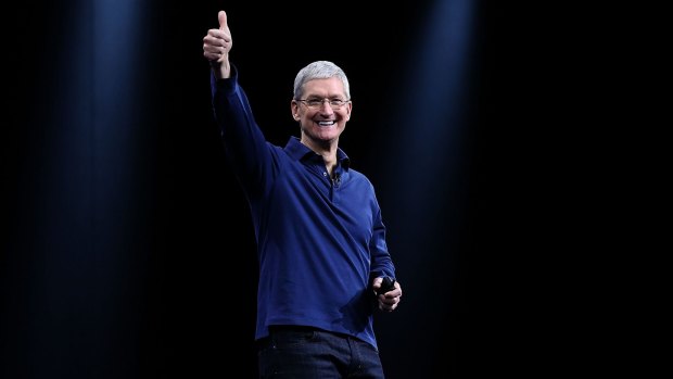 Apple CEO Tim Cook has thrown money at the shower.