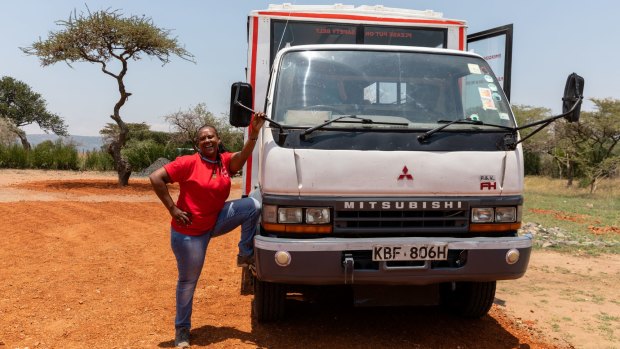 Becky, the first female overland truck driver in East Africa - and reluctant celebrity.