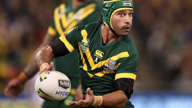 Battling injury: Johnathan Thurston is fighting to be fit for Origin I on May 31.