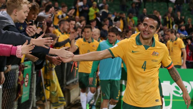 Socceroos superstar Tim Cahill is always a big hit with fans. And the video below shows why.