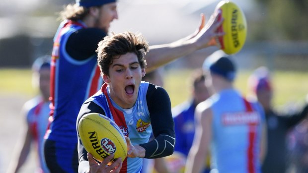 Lewis Young will make his AFL debut on Sunday for the Western Bulldogs.