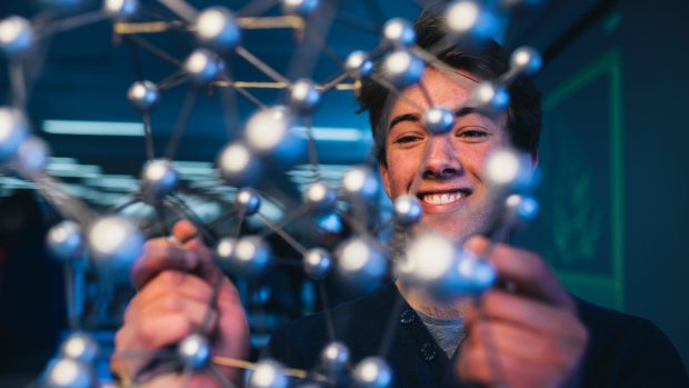 Radford College student Angus Peady who hopes to study chemistry or physics at the ANU next year.