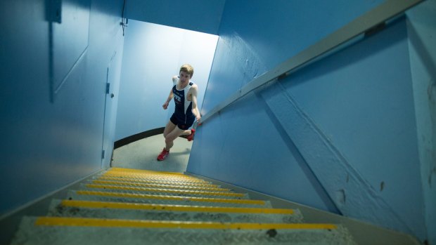 Canberra's Mark Bourne has won the stair climb in South Korea.