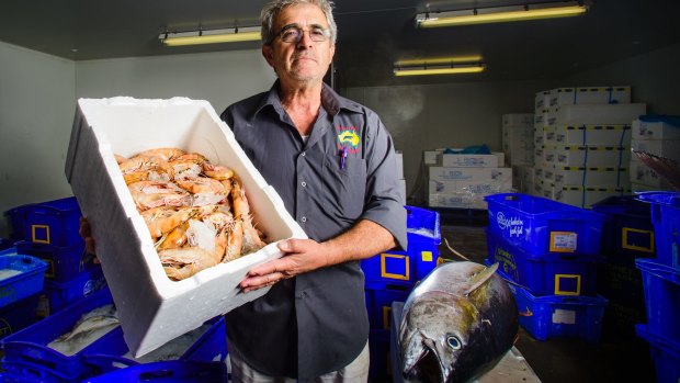 FishCo Down Under proprietor John Fragopoulos said the majority of prawns were being imported this Easter
