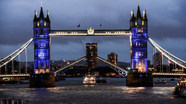 London's Tower Bridge: London became the world's first megacity when its population exploded in the 19th century. 