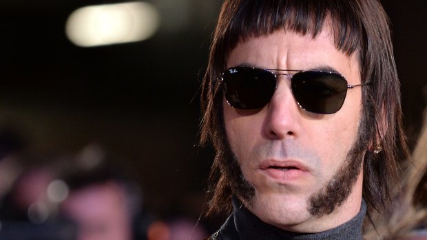 Beer boy: Sacha Baron Cohen at the premiere of his movie <i>Grimsby</i> at the Odean in London. 