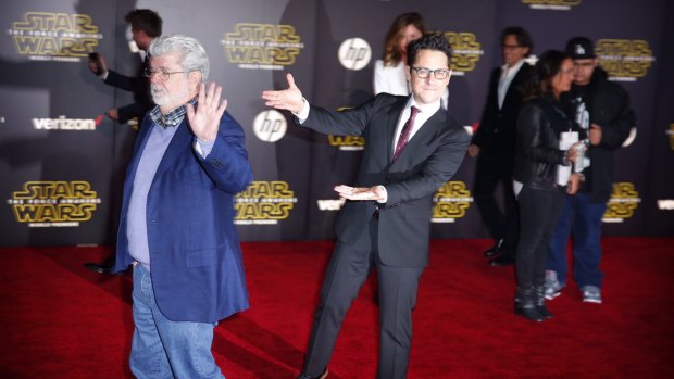 Disney pushed aside Star Wars creator George Lucas in favour of and director JJ Abrams (right) for <i>Star Wars: The Force Awakens</i>.