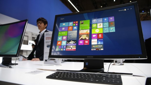 Samsung's all-in-one ATIV One 7 features a curved 27-inch screen.