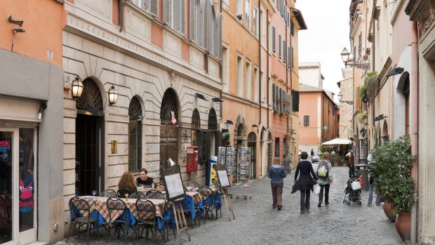 Rome’s historic Trastevere district is a great place to get lost.