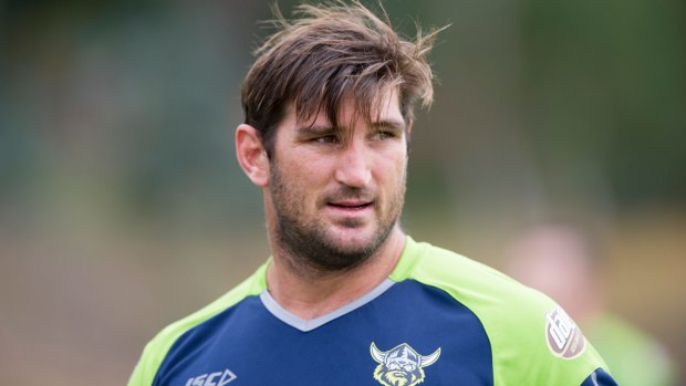 Canberra Raiders hopeful Dave Taylor played in the Mounties' trial in Sydney last weekend.