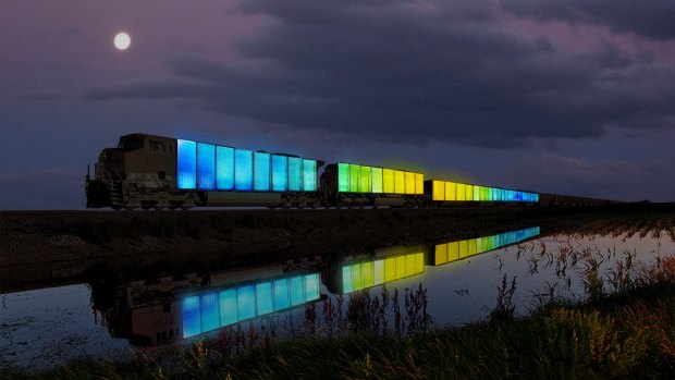 Doug Aitken's Station to Station project.