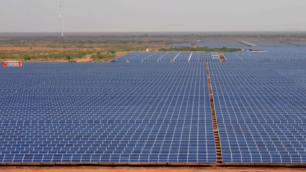 Large-scale solar investment is improving.