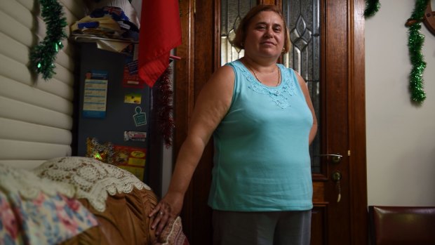 Painful wait: Maria Curcio has had three hernia operations cancelled in the past 13 months.