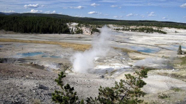 The Norris Geyser Basin in Yellowstone National Park, where Colin Nathaniel Scott is thought to have died.