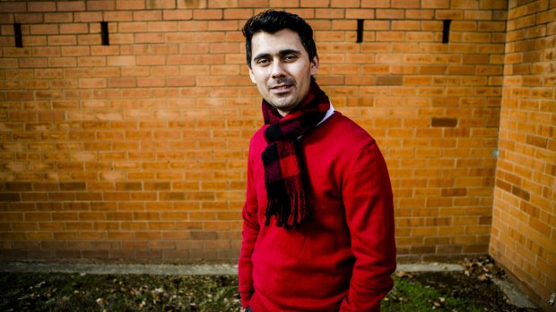 Afghan refugee Mustafa Karimi came to Australia via boat as a 17-year-old and spent years in detention before finally having his visa approved. He now works as a social worker in Canberra.