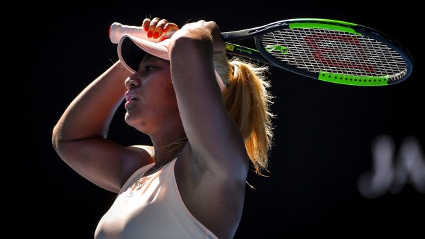 Destanee Aiava's 2018 Australian Open is over.