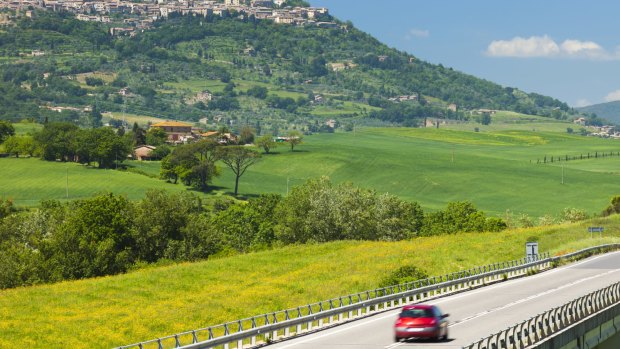 On the road: hiring a car is the best way to see many parts of Europe.