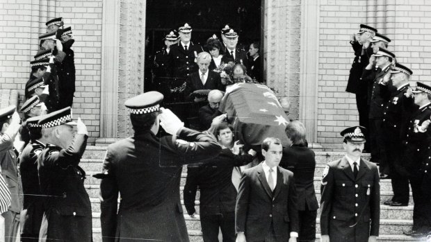 Assistant Police Commissioner Colin Winchester's funeral. 