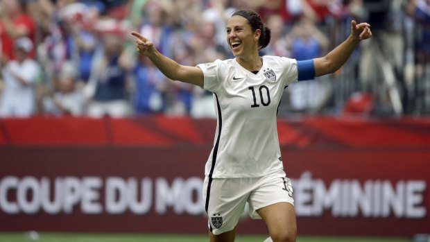 US star Carli Lloyd is part of the legal claim seeking equal pay for top US women soccer players.