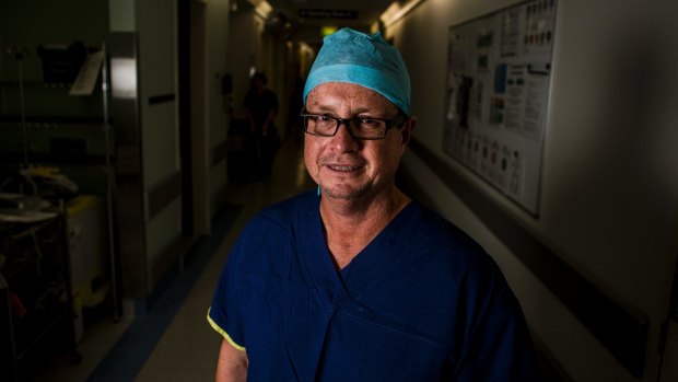 ACT AMA president Dr. Stephen Robson, pictured at Canberra Hosptial, says he would like to hear from the government on toughening up ACT P-Plater laws.