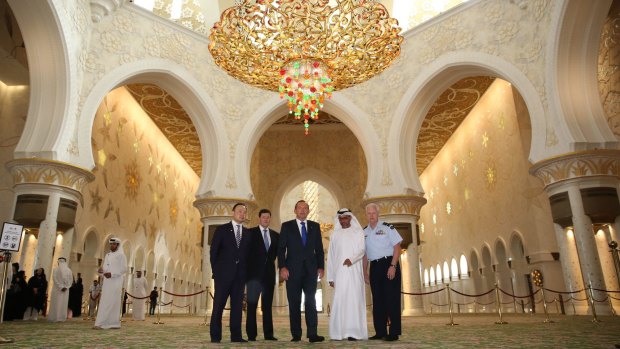 Warning issued: The government has called for Australians travelling to Indonesia to be cautious, while Tony Abbott is on a visit to Abu Dhabi. 